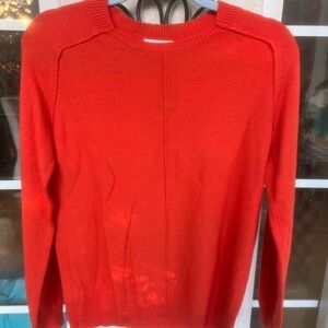 Cashmere Size M Pumpkin sweater with center seam. Pictures do not do justice NEW